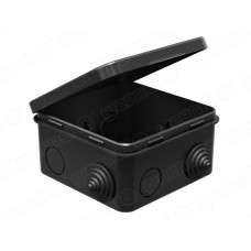 Коробка распределительная наружного монтажа 100х100х50мм IP54 (48шт), цвет - чёрный
